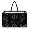 Black And White Wiccan Mystic Print Utility Tote Bag