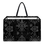 Black And White Wiccan Mystic Print Utility Tote Bag