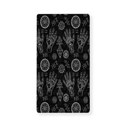 Black And White Wiccan Palmistry Print Baby Crib Sheet