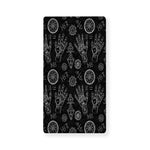Black And White Wiccan Palmistry Print Baby Crib Sheet