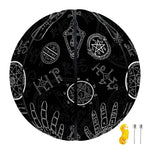 Black And White Wiccan Palmistry Print Basketball