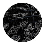 Black And White Wiccan Palmistry Print Basketball