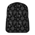 Black And White Wiccan Palmistry Print Casual Backpack