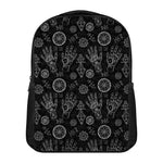 Black And White Wiccan Palmistry Print Casual Backpack