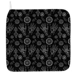 Black And White Wiccan Palmistry Print Hand Towel