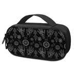 Black And White Wiccan Palmistry Print Insulin Cooler Travel Case