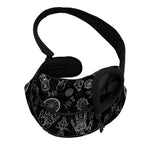 Black And White Wiccan Palmistry Print Pet Sling Carrier