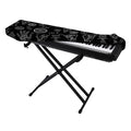 Black And White Wiccan Palmistry Print Piano Keyboard Cover
