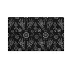 Black And White Wiccan Palmistry Print Polyester Flag