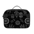 Black And White Wiccan Palmistry Print Portable Lunch Bag