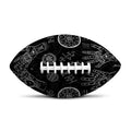 Black And White Wiccan Palmistry Print Rugby Ball
