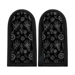 Black And White Wiccan Palmistry Print Skillet Handle Cover