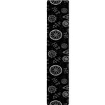Black And White Wiccan Palmistry Print Table Runner