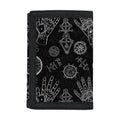 Black And White Wiccan Palmistry Print Trifold Wallet