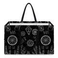 Black And White Wiccan Palmistry Print Utility Tote Bag