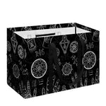 Black And White Wiccan Palmistry Print Utility Tote Bag