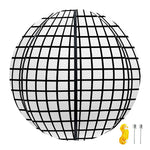 Black And White Windowpane Pattern Print Basketball