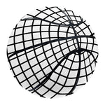 Black And White Windowpane Pattern Print Basketball