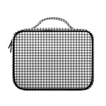 Black And White Windowpane Pattern Print Briefcase Bible Bag