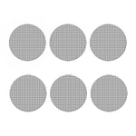 Black And White Windowpane Pattern Print Coaster Set