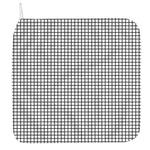 Black And White Windowpane Pattern Print Hand Towel
