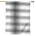 Black And White Windowpane Pattern Print House Flag