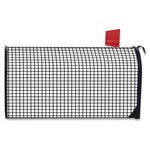 Black And White Windowpane Pattern Print Mailbox Cover