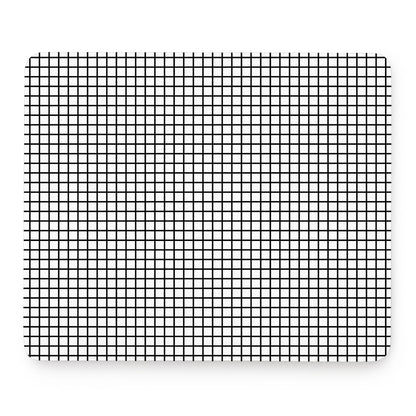 Black And White Windowpane Pattern Print Mouse Pad