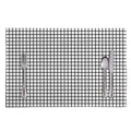 Black And White Windowpane Pattern Print Placemat