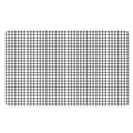 Black And White Windowpane Pattern Print Polyester Doormat