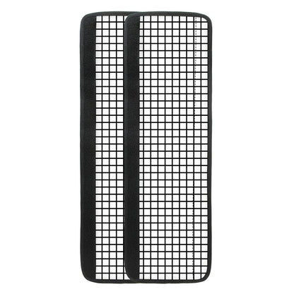 Black And White Windowpane Pattern Print Refrigerator Handle Covers