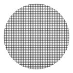 Black And White Windowpane Pattern Print Round Blanket