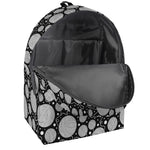 Black And White Yarn Pattern Print Backpack