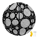Black And White Yarn Pattern Print Basketball