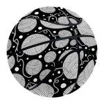 Black And White Yarn Pattern Print Basketball
