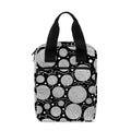 Black And White Yarn Pattern Print Bible Tote Bag