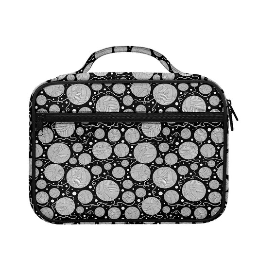 Black And White Yarn Pattern Print Briefcase Bible Bag