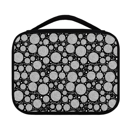 Black And White Yarn Pattern Print Classic Bible Case