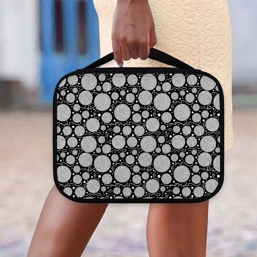 Black And White Yarn Pattern Print Classic Bible Case