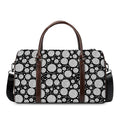 Black And White Yarn Pattern Print Duffel Bag
