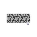Black And White Yarn Pattern Print Extended Mouse Pad