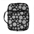 Black And White Yarn Pattern Print Front Pocket Bible Bag