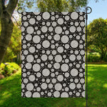 Black And White Yarn Pattern Print Garden Flag