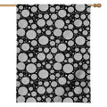 Black And White Yarn Pattern Print House Flag