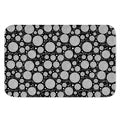 Black And White Yarn Pattern Print Indoor Door Mat