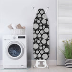 Black And White Yarn Pattern Print Ironing Board Cover