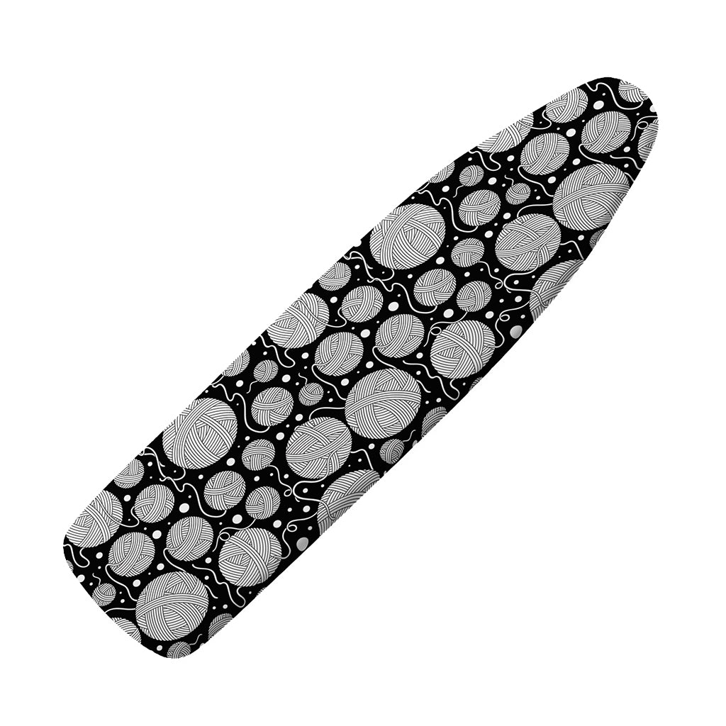 Black And White Yarn Pattern Print Ironing Board Cover