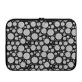 Black And White Yarn Pattern Print Laptop Sleeve