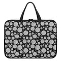 Black And White Yarn Pattern Print Laptop Sleeve With Handle