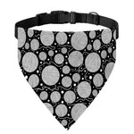 Black And White Yarn Pattern Print Over The Collar Dog Bandana